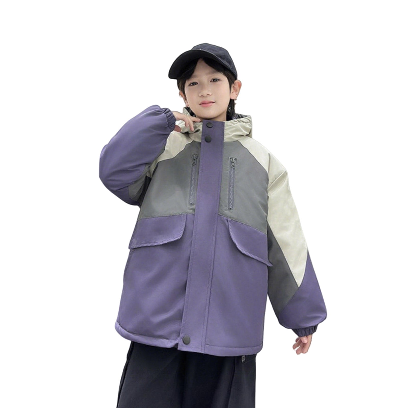 Boys Softshell Jacket XIMIN Boys Softshell Jacket Winter Coat Thick Rain Jacket Hooded ...
