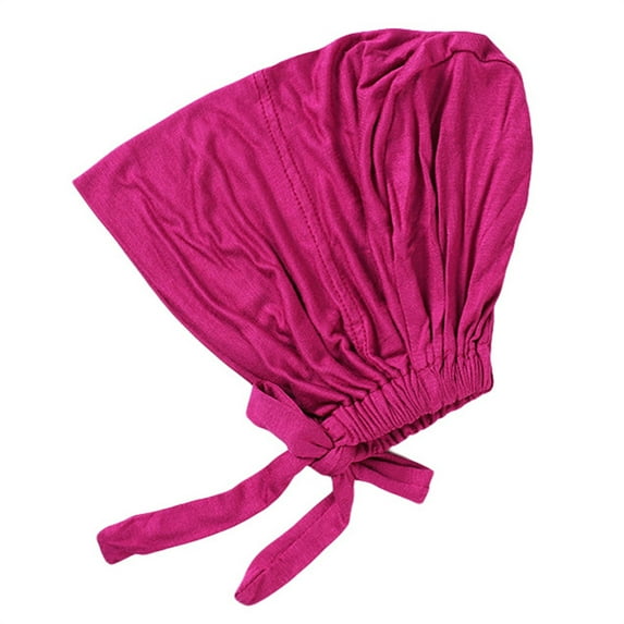 XIMIN Breathable Head Wraps for Womens Solid Color Cancer Head Hat Cap Hair Cover Wrap Headwear Turban Cap Lightweight Breathable Hair Loss Hat