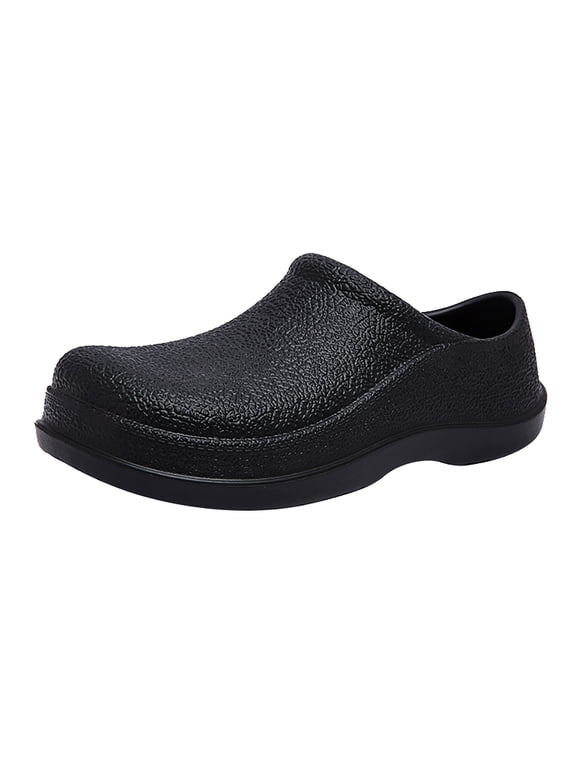 Chef Shoes Men Water Proof and Oil-Proof Clogs Non Slip Kitchen Shoes for Men Shoes Garden Shoes Outdoor Chef Clogs for Kitchen