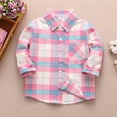 thumbnail image 1 of XIMIN Girl & Boy Button Down Shirt Jacket Kid Flannel Shirt Toddler Plaid Shirt Western Shirts Long Sleeve Shirt with Pocket Fall Shirt Coat Outwear, 1 of 2