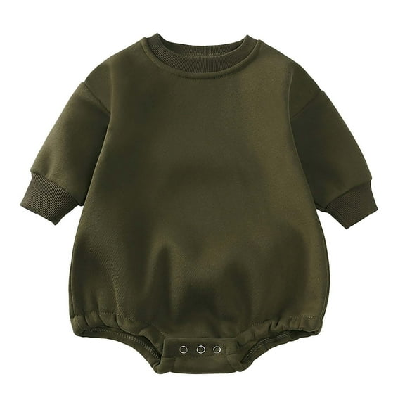 XIMIN Girl Clothes Crawlsuit Baby Fall and Winter Padded and Thickened Long Sleeved Crawling Suit Wrap Coat Crawling Suit Wrap Coat Baby Clothes