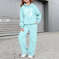 thumbnail image 1 of XIMIN Girls Boys 2 Piece Sweatsuit Lounge Set Long Sleeve Heart Graphic Oversized Tracksuit Preppy Aesthetic Clothing Set Pullover Hoodie and Sweatpants Sets, 1 of 6