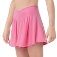 thumbnail image 1 of XIMIN Girls Butterfly Shorts Crossover High Waisted Athletic Shorts with Pockets 2 in 1 Flowy Running Skorts for Teen Tennis Running Workout (7-8 Years, Red), 1 of 5