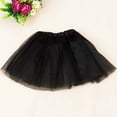 thumbnail image 1 of XIMIN Girls Tutu Skirt Elastic Layered Tulle Tutu Skirt Women Short Dance Ballet Tutu Kids Girls Festival Outfit for Dance Party Costume (2-7 Years, Black), 1 of 3