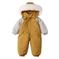 thumbnail image 1 of XIMIN Kids Boy Girl Ski Snow Suit Toddler Baby Boys Girls One Piece Snowsuits Warm Outdoor Overalls Waterproof Snowboard Suit Winter Coat Clothes, 1 of 8