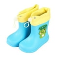 thumbnail image 1 of XIMIN Kids Cute Cartoon Frog Pattern Rainboots Girls' Waterproof Rain Boots Rubber EVC Rainboots Kids Easy-on Rain Boots Toddler Rain Shoes, 1 of 8
