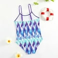 thumbnail image 1 of XIMIN Kids Girls Multicolor Swimsuits One Piece Dinosaur Bathing Suits Cute Dinosaur Sport Swimsuits Spaghetti Strap Swimming Suit Summer Beach Swimwear (S, G), 1 of 3