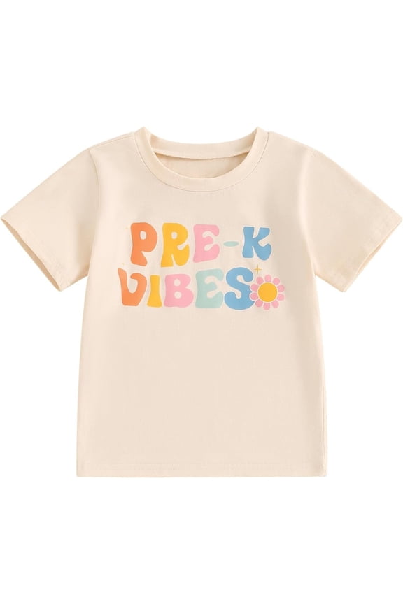 Kids Toddler Boys Girls First Day of School Shirt in My Pre School Era Back to School Kindergarten T-Shirt To School Student T-Shirt