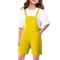 thumbnail image 1 of XIMIN Little Girls Boys Twill Shortalls Toddler Kids Summer Bib Overall Shorts Summer Adjustable Strap Short Bib Pants, 1 of 8