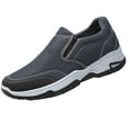 thumbnail image 1 of XIMIN Men Loafers Waterproof Slip-On Comfortable Lightweight Walking Cushioning Shoes Easy On/Off Design for Commuting Standing Work Casual Wear (8, Grey), 1 of 4