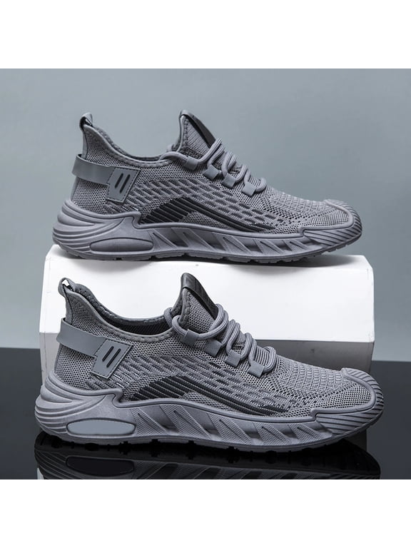 Men's Fashion Trail Shoes Anti Slip Lightweight Mesh Breathable Sneakers Low Top Casual Sneakers for Outdoor Travel Mountaineering Running Training Fitness