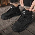 thumbnail image 1 of XIMIN Men's Fashionable Thick-Soled Workwear Boots Wear-Resistant Korean Version Thickened Lightweight Trendy Versatile and Breathable Casual Shoes, 1 of 7