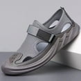 thumbnail image 1 of XIMIN Men's Mesh Sport Sandals Lightweight Closed Toe Summer Shoes Outdoor Casual Shoes for Everyday Comfort and Durability Hiking Sport Walking (8, Gray), 1 of 6