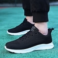 thumbnail image 1 of XIMIN Men's Non Slip Light Gym Workout Athletic Walking Shoes Casual Knit Mesh Shoes Lightweight Breathable Fashion Sneaker Fashion Walking Shoes, 1 of 8