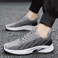 thumbnail image 1 of XIMIN Men's Non-Slip Shock Absorbing Running Sports Shoes Lightweight and Breathable Mesh Suitable Walking Fitness and Casual Wear Anti-Slip Rubber Sole Design, 1 of 7