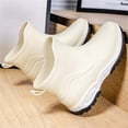 thumbnail image 1 of XIMIN Men's Rubber Rain Boots Short Boots Lightweight Waterproof Boots Heels Non-Slip Rubber Sole Fishing Casual Shoes Outdoor Walking Water Shoes Ankle Boots (40, Beige), 1 of 6