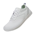 thumbnail image 1 of XIMIN Men's Women's Wide Minimalist Toe Box Cross Trainer Walking Shoes Zero Drop Sole Barefoot Sneakers Casual Running Hiking Sneakers (10, White), 1 of 4
