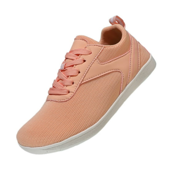 XIMIN Men's Women's Wide Minimalist Toe Box Cross Trainer Walking Shoes Zero Drop Sole Barefoot Sneakers Casual Running Hiking Sneakers (8.5, Rose Gold)
