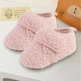 thumbnail image 1 of XIMIN Newborn Baby Fleece Fluffy Shoes First Walking Crib Shoes Non-Slip Lace Up Flat Shoes Adjustable Buckle Strap Fall Winter Warm Non-Slip Sneakers, 1 of 3