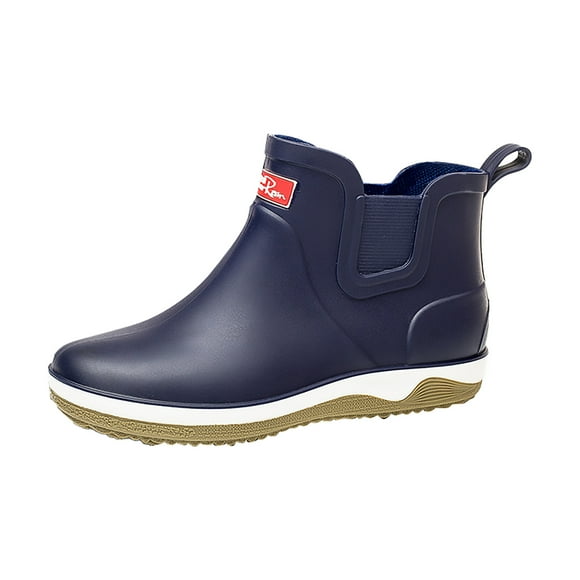 Rain Boots Men, Water Proof Rubber Boots, Foldable Fishing Boots Lightweight Garden Boots Durable Slip Work Boots Platform Mud Boots Outdoor