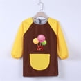 thumbnail image 1 of XIMIN Rain Coat Kids Art Overalls Kid's Apron Painting Supplies Long Sleeves Girls Coat with Pocket Crafting Fashionable for Little Boys and Girls (8-9 Years, B), 1 of 4