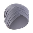 thumbnail image 1 of XIMIN Spring Head Wraps for Women Autumn Winter Warm Solid Cap Hat Beanie Wrap Scarf Cap Stretchy Turban Cap Soft Chemo Head Wraps, 1 of 2