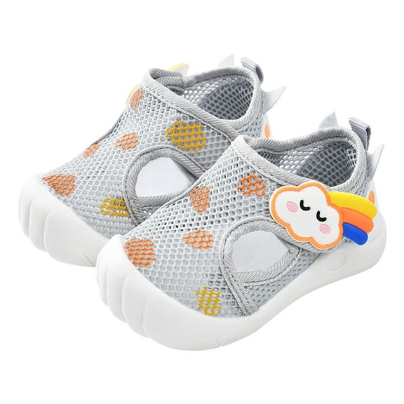 XIMIN Summer Children's Shoes 0 3 Years Old Baby Shoes Cartoon Indoor Non Slip Thin Toddler Shoes Summer Mesh Baby Soft Soled Shoes