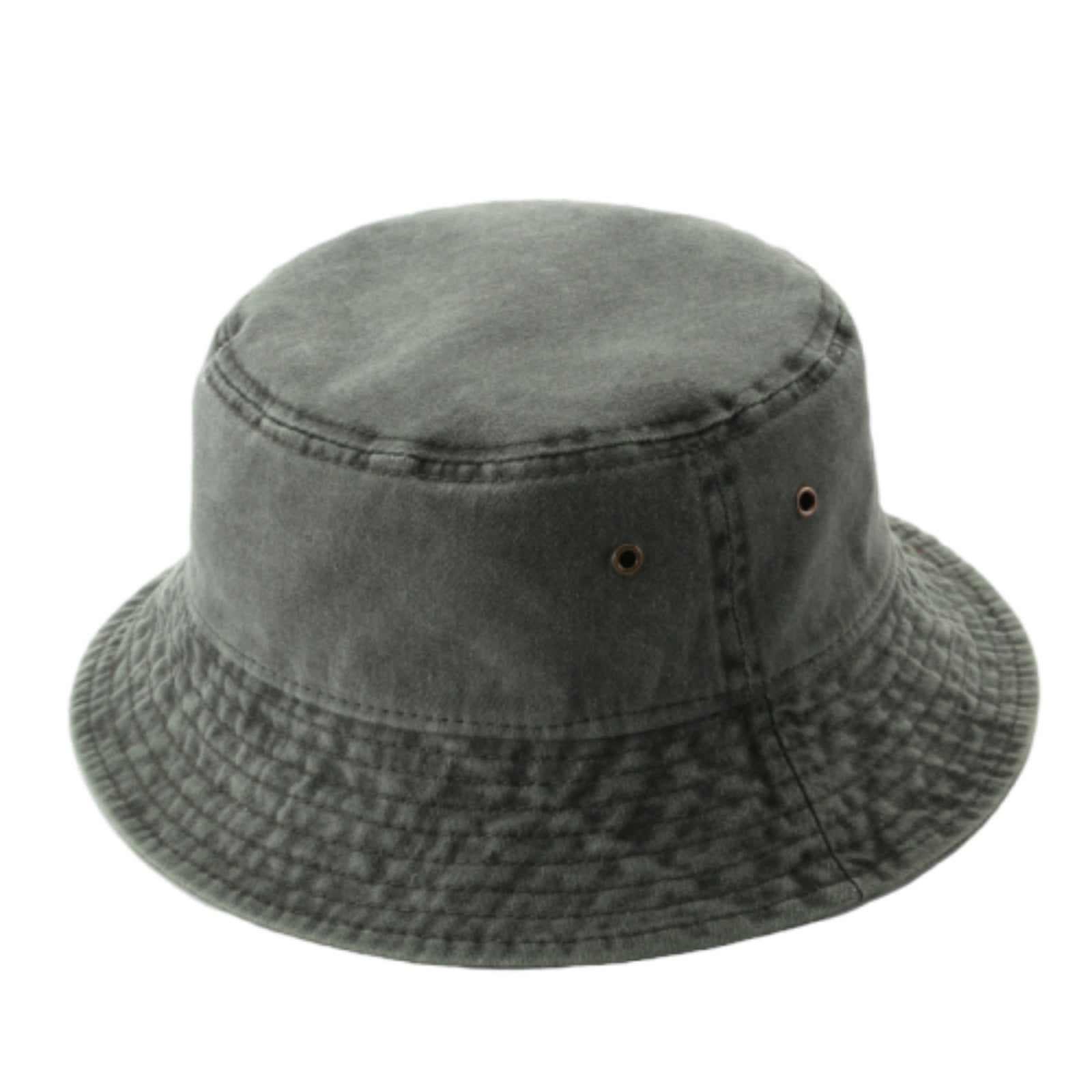 Classic Cotton Wide Brim Bucket Hat with Adjustable String