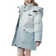 thumbnail image 1 of XIMIN Teen Girls Hood Puffer Coats Ski Snowboarding Jacket Stand Collar Raincoat Long Waterproof Down Jacket Kids Trendy Warm Fall Winter Snow Clothing, 1 of 7