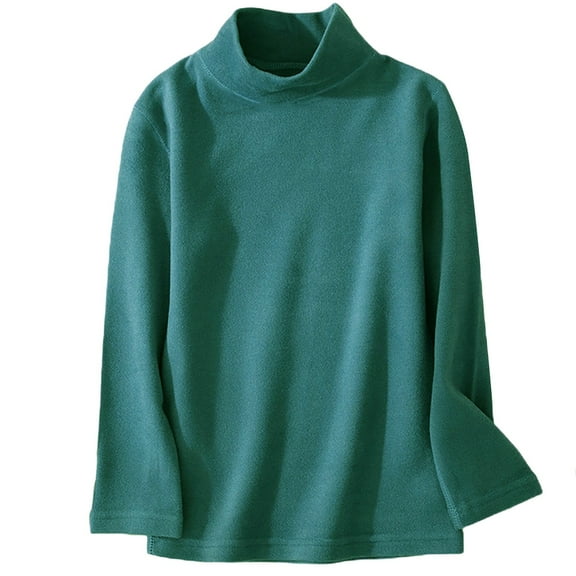 XIMIN Teen Girls T Shirt Top Children's Autumn Winter Children's Boys Girls Jackets with Warm Turtleneck Base T Shirt Breathable Thickening