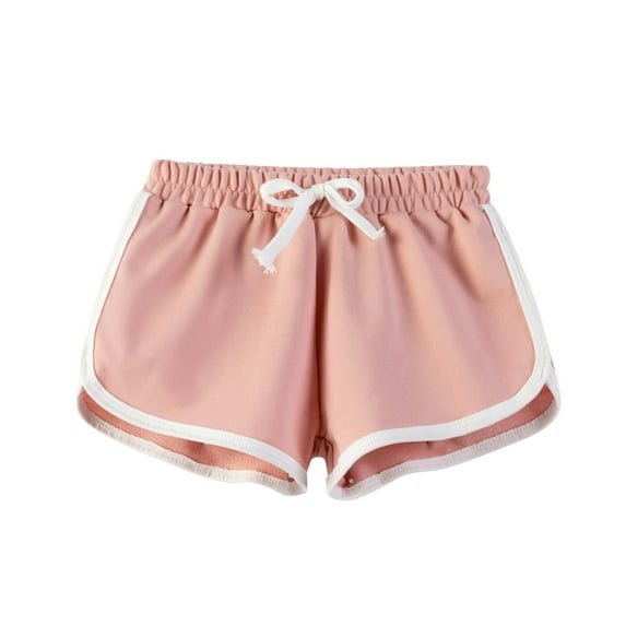 XIMIN Toddler Athletic Shorts Striped Drawstring Kids Running Cycling Gym Sport Cotton Soft Breathable Casual