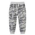 thumbnail image 1 of XIMIN Toddler Baby Boys Cotton Jogger Pants with Thick Pockets Sports Pants Camouflage Pattern Outdoor Sweatpants Kids Drawstring Elastic Waist Pull-On Pants, 1 of 5