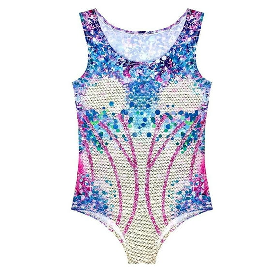 XIMIN Toddler Baby Girls Sleeveless Sequin Swimsuit One Piece Quick Dry Cute Beach Swimwear Bathing Suit for Kids Swimwear Girl (5-6 Years, Purple)