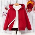 thumbnail image 1 of XIMIN Toddler Boys Girls Zip Up Active Hoodie Sweatshirt Tops Casual Thin Warm Jacket Autumn Winter Coats with Pocket Long Sleeved Solid Color Hooded Jacket, 1 of 8