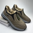 thumbnail image 1 of XIMIN Walking Shoes for Men Slip-On Loafer Trekking Shoes Work Sneakers Waterproof Sneakers Hiking Sneakers Work Shoes Slip-On Outdoor Sneakers (11.5, Khaki), 1 of 4