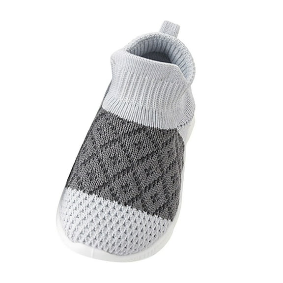 XIMIN Walking Sports Sneakers ﻿Children Shoes Fashion Thick Soled Breathable Sneakers Baby Toddler Shoes Mesh Children Solid Color Shoes Soft Soled Toddler Shoes