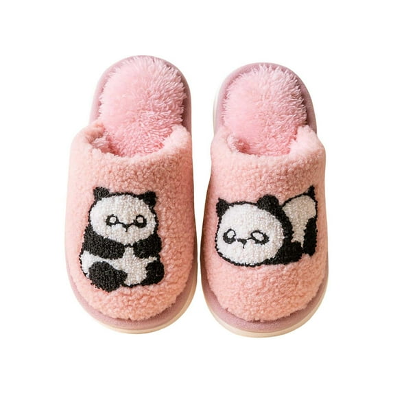 XIMIN Warm Bedroom Slippers Little Girls Children Boys Girls Winter Slippers Anti Slip Indoor Shoes Big Kids Adult Cotton Slippers