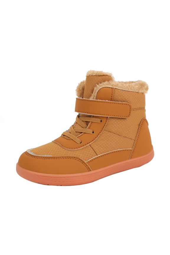 Winter Snow Boots for Snow Shoes for Kids Boys Girls Barefoot Winter Boots with Wide Toe Box Slip Drop Sole Ankle Winter Snow Boots for Toddler//Big Kids