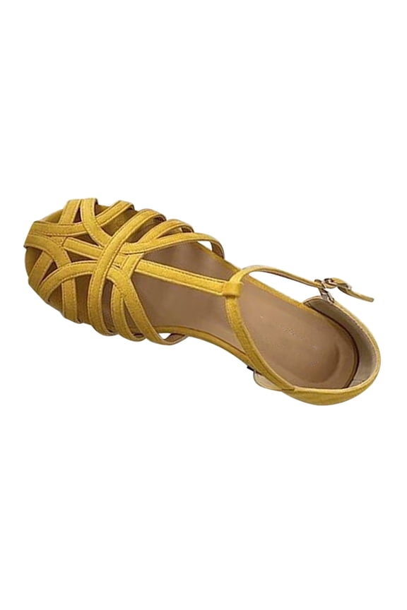 Women Closed Toe Flat Sandals Dance Shoes Comfortable Ankle Strap Strappy Sandals Ballroom Casual Dressy Summer Gladiator Sandals Sasa Latin Practice Shoes