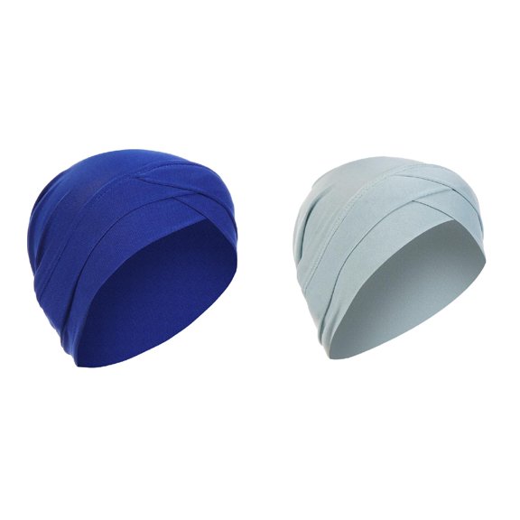 XIMIN Women Fishing Head Wraps Women's Solid Ind-ia Hat Ruffle Cancer Chemo Beanie Turban Wrap Scarf Cap Under Scarf Hat