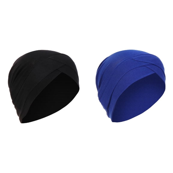 XIMIN Women Fishing Head Wraps Women's Solid Ind-ia Hat Ruffle Cancer Chemo Beanie Turban Wrap Scarf Cap Under Scarf Hat
