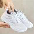 thumbnail image 1 of XIMIN Women Thick Sole Mesh Breathable Air Cushion Casual Sneakers for Running Comfort Ortho Stretch Cushion Shoes Plantar Fasciitis with Arch Support, 1 of 7