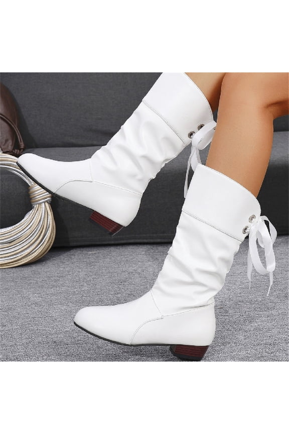 Women Wide Calf Boots with Side Zipper Leather Wide Cowgirl Square Toe Boots Extra Wide Calf Short Shaft Boots Boots Slouch Wide Width Ankle Boots Outdoor Footwear