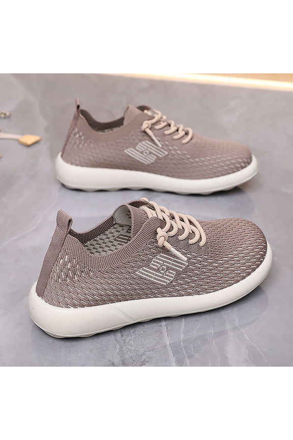 Women's Fashion Casual Comfortable Orthopedic Sneakers Lace Up Breathable Lightweight Ultra Soft Walking Shoes Wide Width Sock Shoes for Everyday Wear and Running