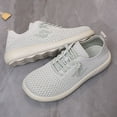 thumbnail image 1 of XIMIN Women's Fashion Casual Comfortable Orthopedic Sneakers Lace Up Breathable Lightweight Ultra Soft Walking Shoes Wide Width Sock Shoes for Everyday Wear and Running, 1 of 7