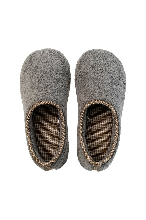 Women's Flat Sole Slippers Women's Cozy Fuzzy Slippers Warm Memory Foam Closed Back House Shoes with Indoor Outdoor Anti Rubber Sole Non Slip Comfortable Bedroom Slippers(Red,US 13)