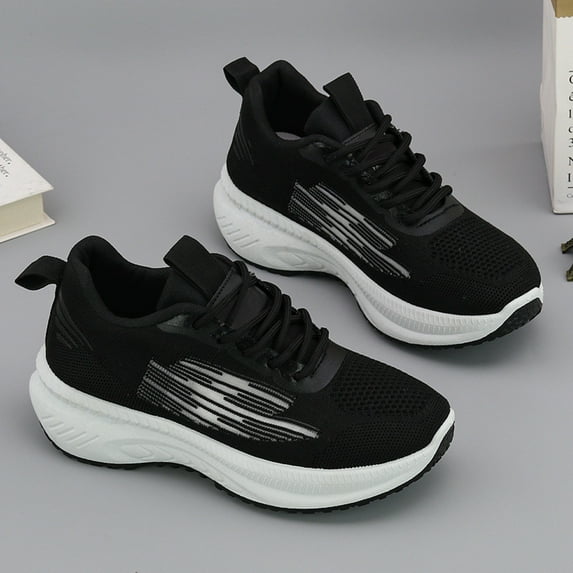 XIMIN Women's Hands Free Slip-ins Ultra Flex Walking Shoes with Arch Support Orthotic Sneakers for Plantar Fasciitis Heel and Foot Pain Relief Tennis Sneaker