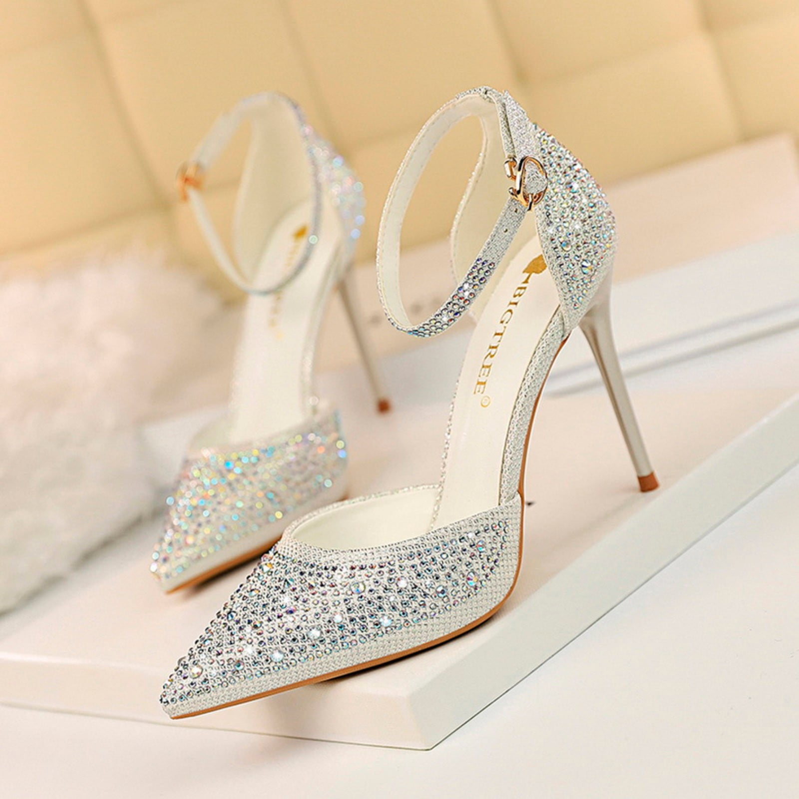 glitter dress shoes women's Mix No 6 Sarti Black Glitter Platform Heel High Heels Dress Shoes Women US 8.5