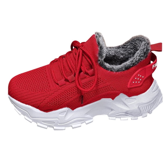 XIMIN Women's Low Top Mesh Snow Boots Plus Size Warm Fleece Lined Boots Fall & Winter Comfortable Outdoor & Indoor Wear Gift Casual Trending Shoes