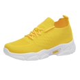 thumbnail image 1 of XIMIN Women's Mesh Sports Shoes - Lightweight Breathable Running Sneakers for Spring Summer Fall, Casual Walking Shoes (Yellow, 6.5), 1 of 6